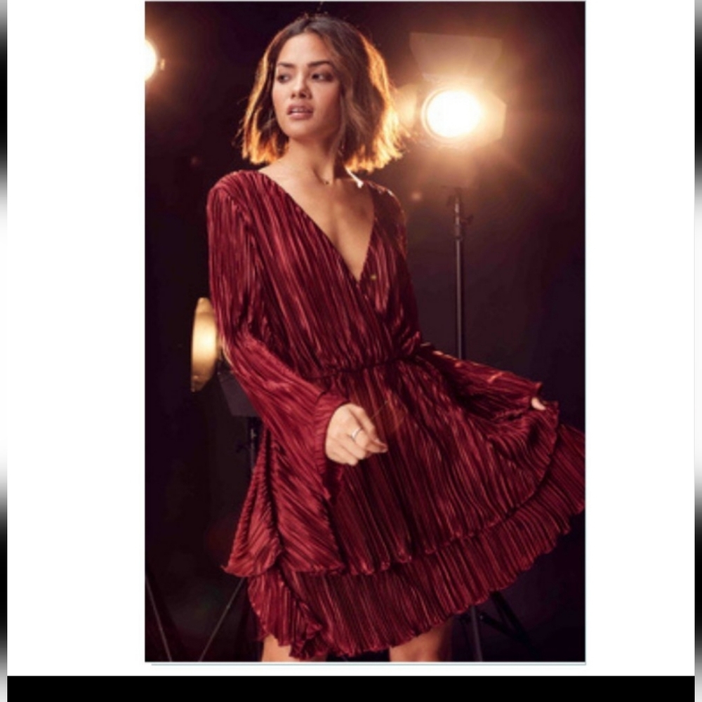 Sage the Label Flirty Party Dress in Burgandy